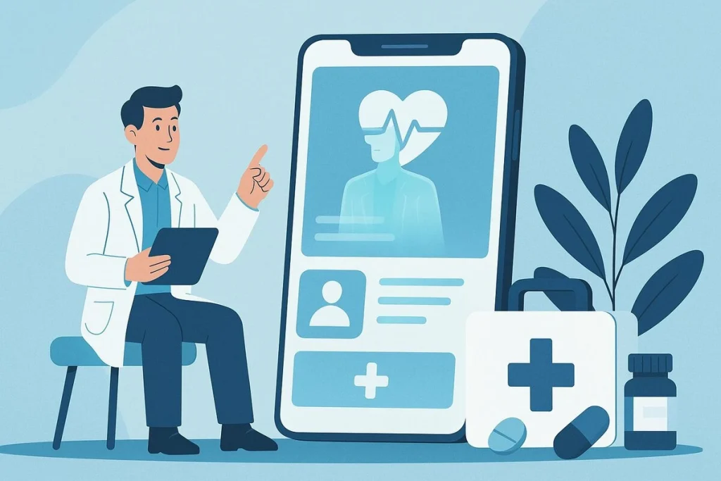 عکس طراحی اپلیکیشن پزشکی