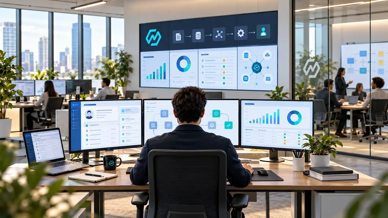 ایجنت هوش مصنوعی سازمانی متصل به CRM، دادهها، APIها و فرایندهای کسبوکار